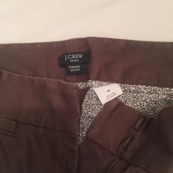 J. Crew stretch City fit pants inseam 30 1/2 EUC - Picture 5 of 5